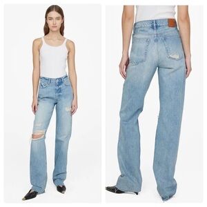 Anine Bing Olsen Jeans Destructed Lake Indigo Sz. 24